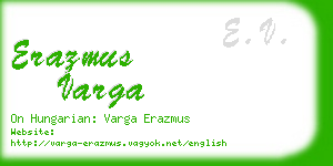 erazmus varga business card